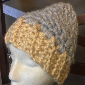 Messy Bun Crocheted Hat
